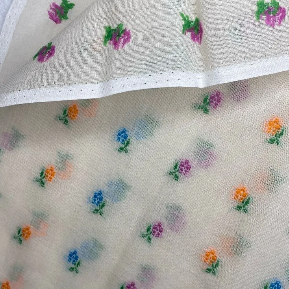 Vintage Fabric Remnant Lot of 6 VARIETY **READ**